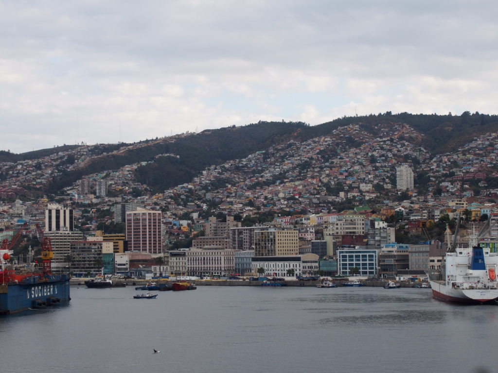 arrivée à Valparaiso