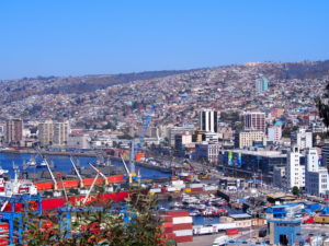 Valparaiso du Chili vue du port